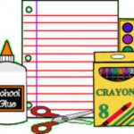 school supplies clip art